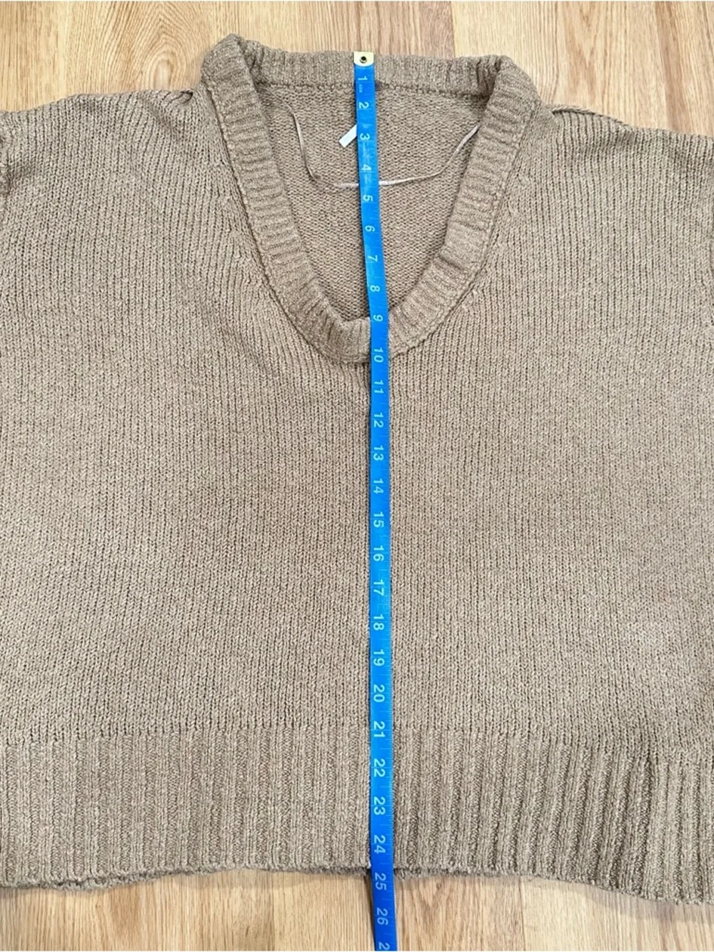Free People Women's Brookside Tunic Oversized Sweater Desert Camel Size Small